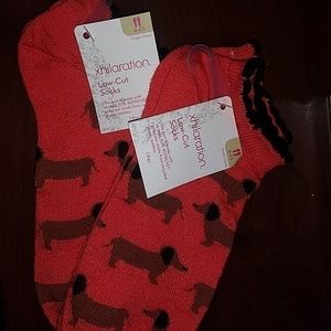 Low-cut weiner dog socks